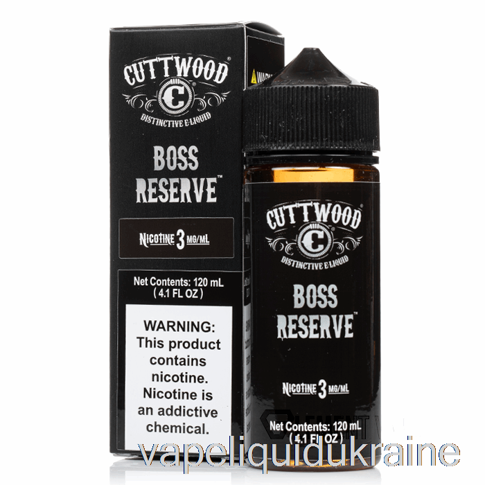 Vape Ukraine Boss Reserve - Cuttwood E-Liquid - 120mL 0mg